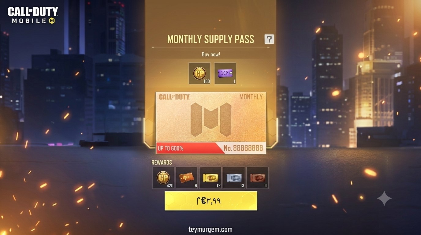 خرید3.99دلاری ساپلای پس ماهانه کالاف دیوتی موبایل (Monthly Supply Pass)